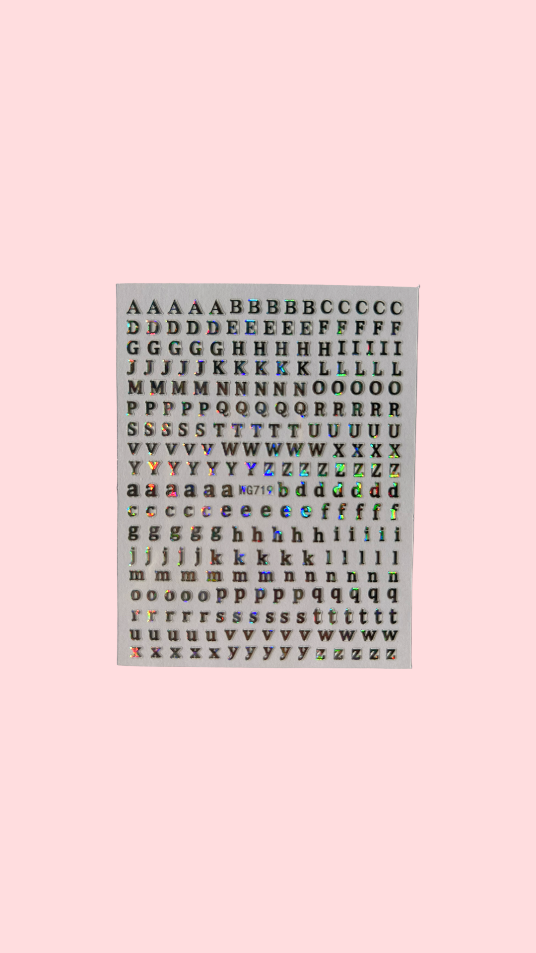 Alphabet (Silver holographic)